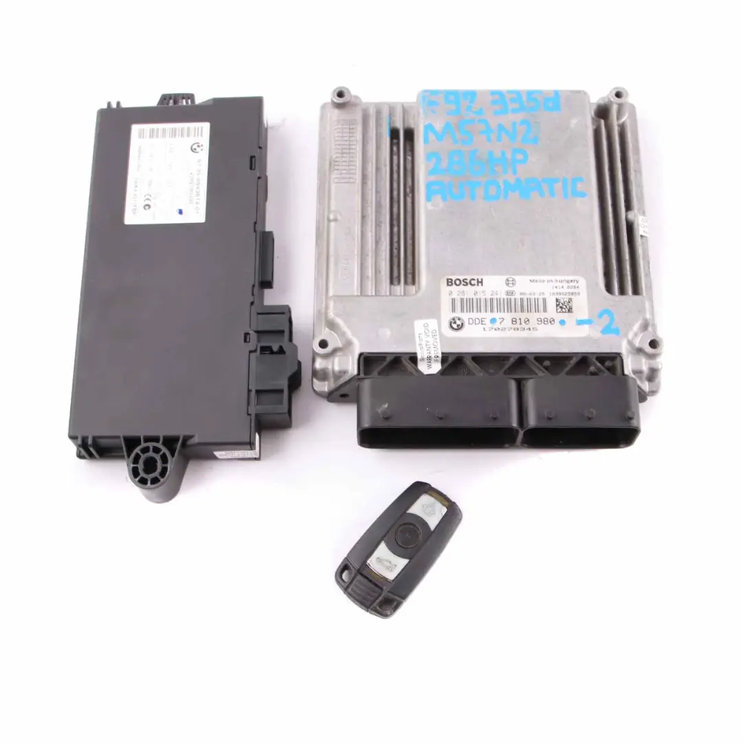 BMW E60 E90 X5 E70 3.0sd 335d 535d M57N2 Engine ECU KIT DDE CAS3 + Key - SKU 7810980-2 - Part number 7810980