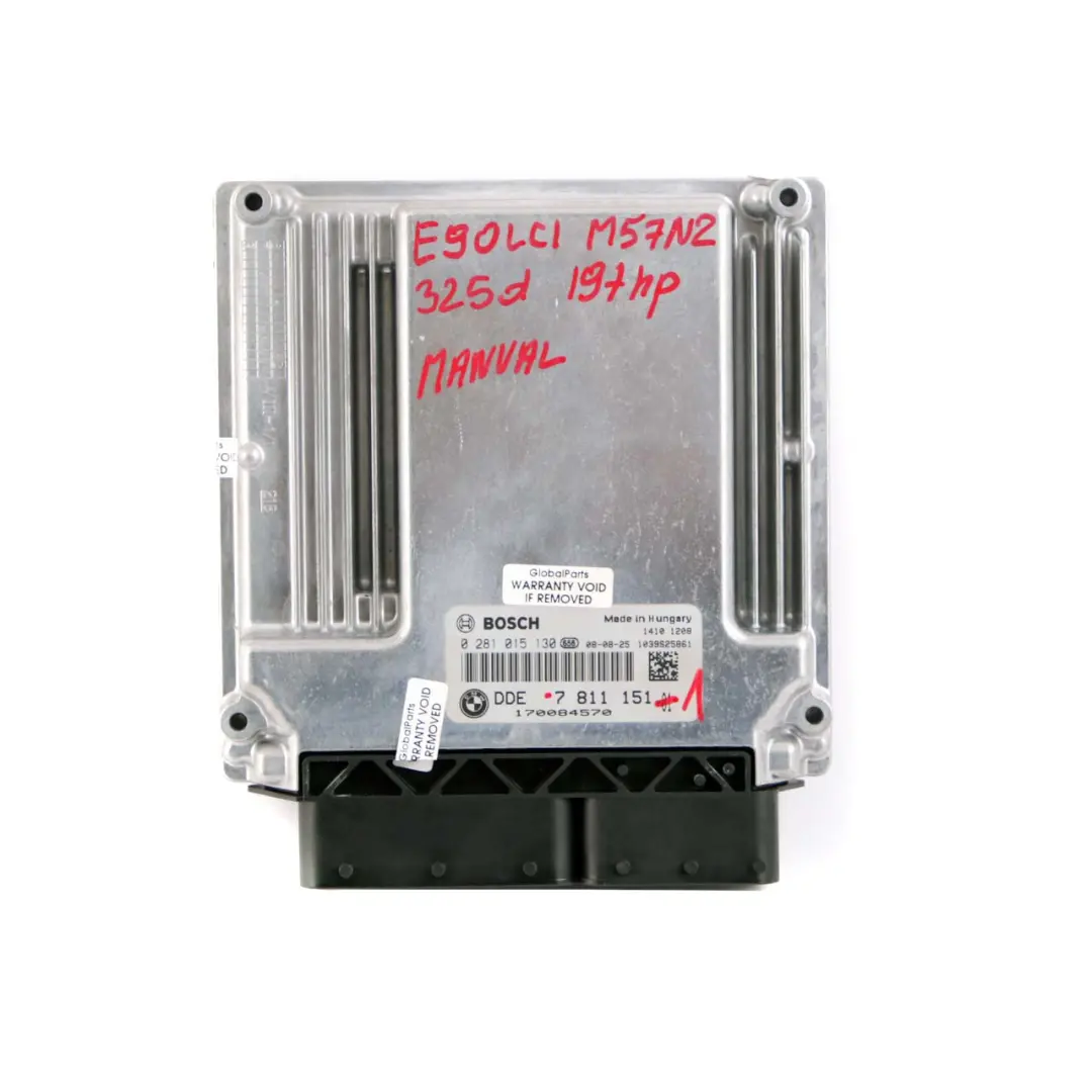 BMW E60 LCI E90 325d 525d M57N2 ECU Engine Control Kit DDE CAS3 Key - SKU 7811151-2 - Part number 7811151