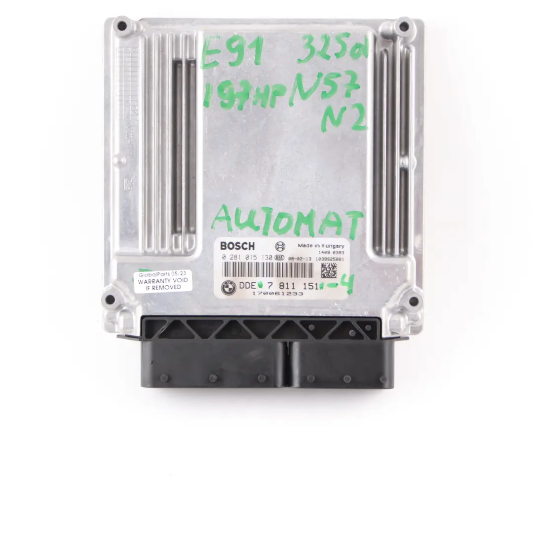 BMW E60 LCI E90 325d 525d M57N2 ECU Kit Control Unit Module DDE CAS3 Key - SKU 7811151-4 - Part number 7811151