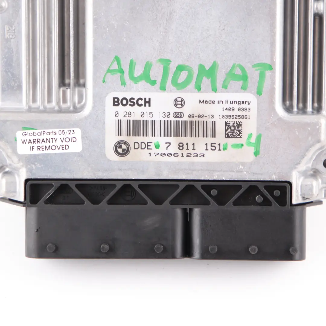 BMW E60 LCI E90 325d 525d M57N2 ECU Kit Control Unit Module DDE CAS3 Key - SKU 7811151-4 - Part number 7811151