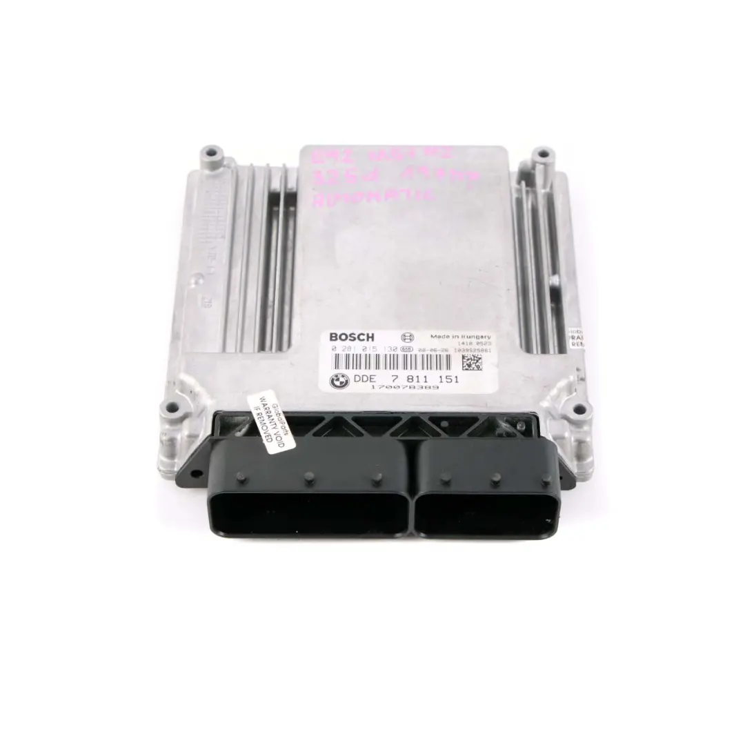 M57N2 ECU Unità motore DDE Automatico per BMW E60 LCI E90 325d 525d con numero di parte 7811151 BMW E60 LCI E90 325d 525d M57N2 ECU Unità motore DDE Automatico - SKU 7811151 - Numero di parte 7811151