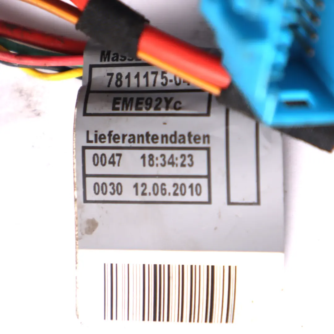 Verkabelung BMW X3 F25 Automatik-Getriebemodul Motor-Kabelbaum für mit Teilenummer 7811176 Verkabelung BMW X3 F25 Automatik-Getriebemodul Motor-Kabelbaum - SKU 7811176 - Teilenummer 7811176