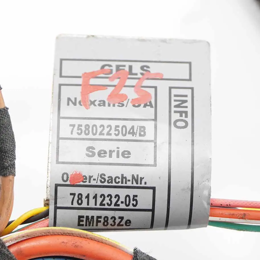 Cablaggio Motore Modulo Cambio Manuale Start/Stop Cavo Loom per BMW X3 F25 con numero di parte 7811232 BMW X3 F25 Cablaggio Motore Modulo Cambio Manuale Start/Stop Cavo Loom - SKU 7811232 - Numero di parte 7811232