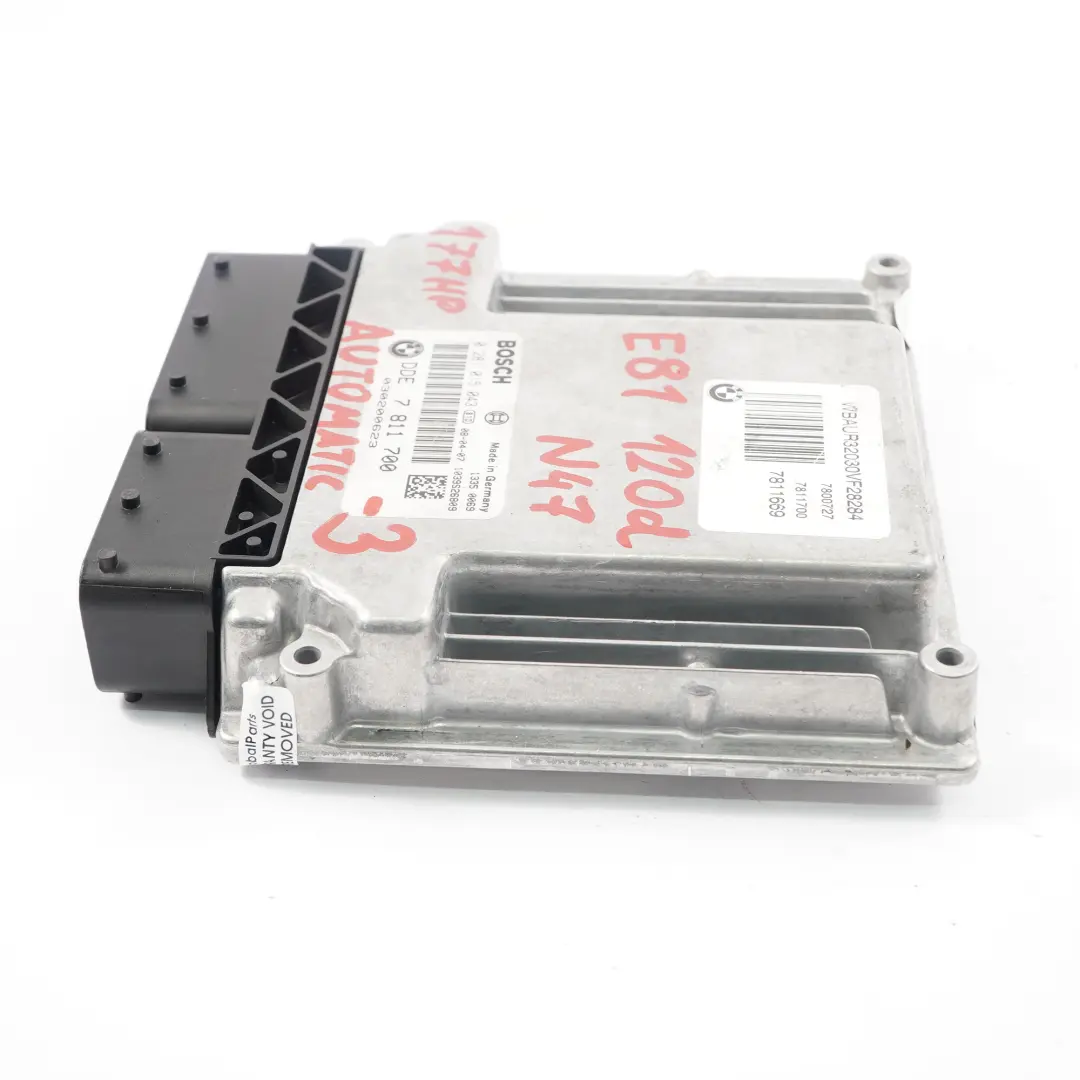 N47 Moteur Commande ECU DDE pour BMW E81 E87 E90 E91 120d 320d à propos du numéro de pièce 7811700 BMW E81 E87 E90 E91 120d 320d N47 Moteur Commande ECU DDE - SKU 7811700-10 - Numéro de pièce 7811700