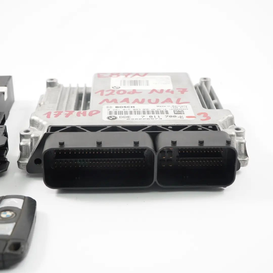 N47 177HP ECU KIT DDE CAS3 Key Manual to BMW E60 LCI E87 E90 120d 320d 520d with Part number 7811700 BMW E60 LCI E87 E90 120d 320d 520d N47 177HP ECU KIT DDE CAS3 Key Manual - SKU 7811700-3 - Part number 7811700