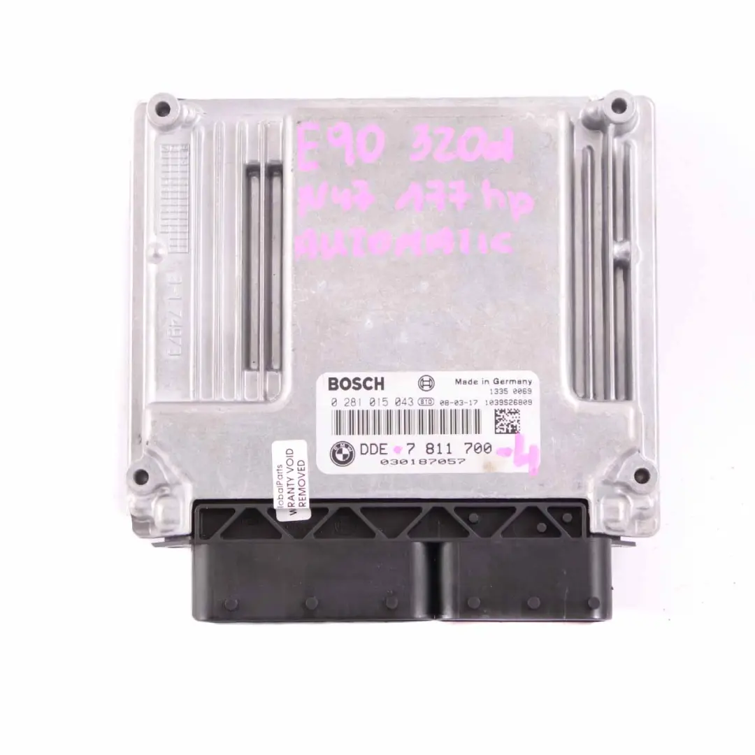 Sterownik ECU Zestaw Klucz CAS BMW E81 E87 LCI E90 - SKU 7811700-4 - Numer Części 7811700