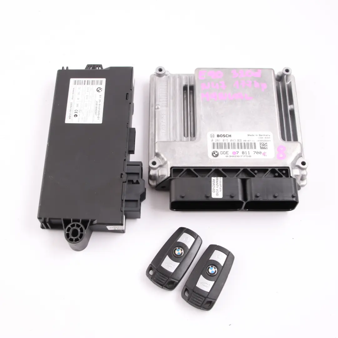 N47 177HP ECU KIT DDE CAS3 + Keys Manual to BMW E60 E61 LCI E90 320d 520d with Part number 7811700 BMW E60 E61 LCI E90 320d 520d N47 177HP ECU KIT DDE CAS3 + Keys Manual - SKU 7811700-8 - Part number 7811700