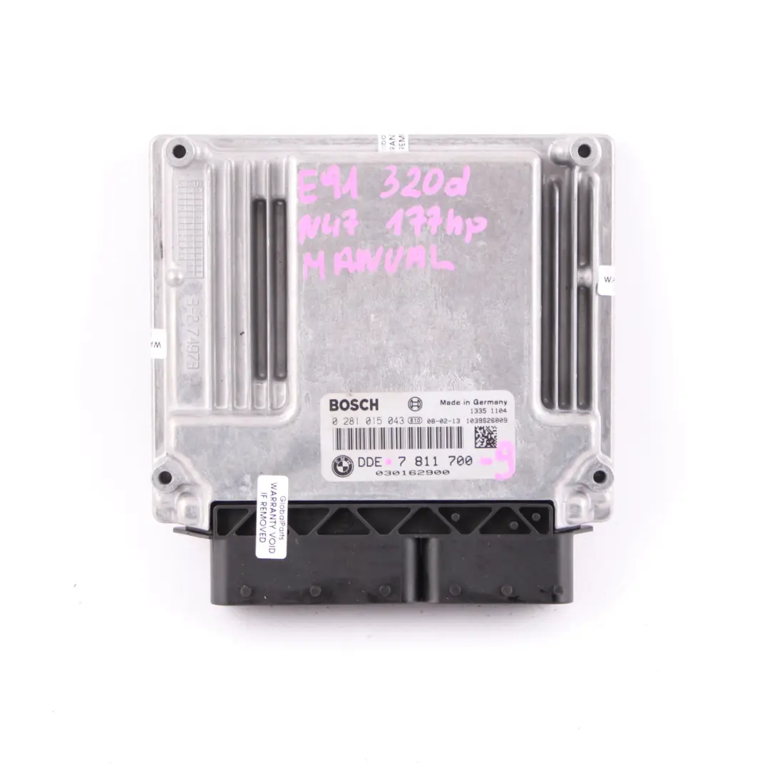 BMW E60 E61 LCI E90 320d 520d N47 177HP ECU KIT DDE CAS3 + Key Manual - SKU 7811700-12 - Part number 7811700