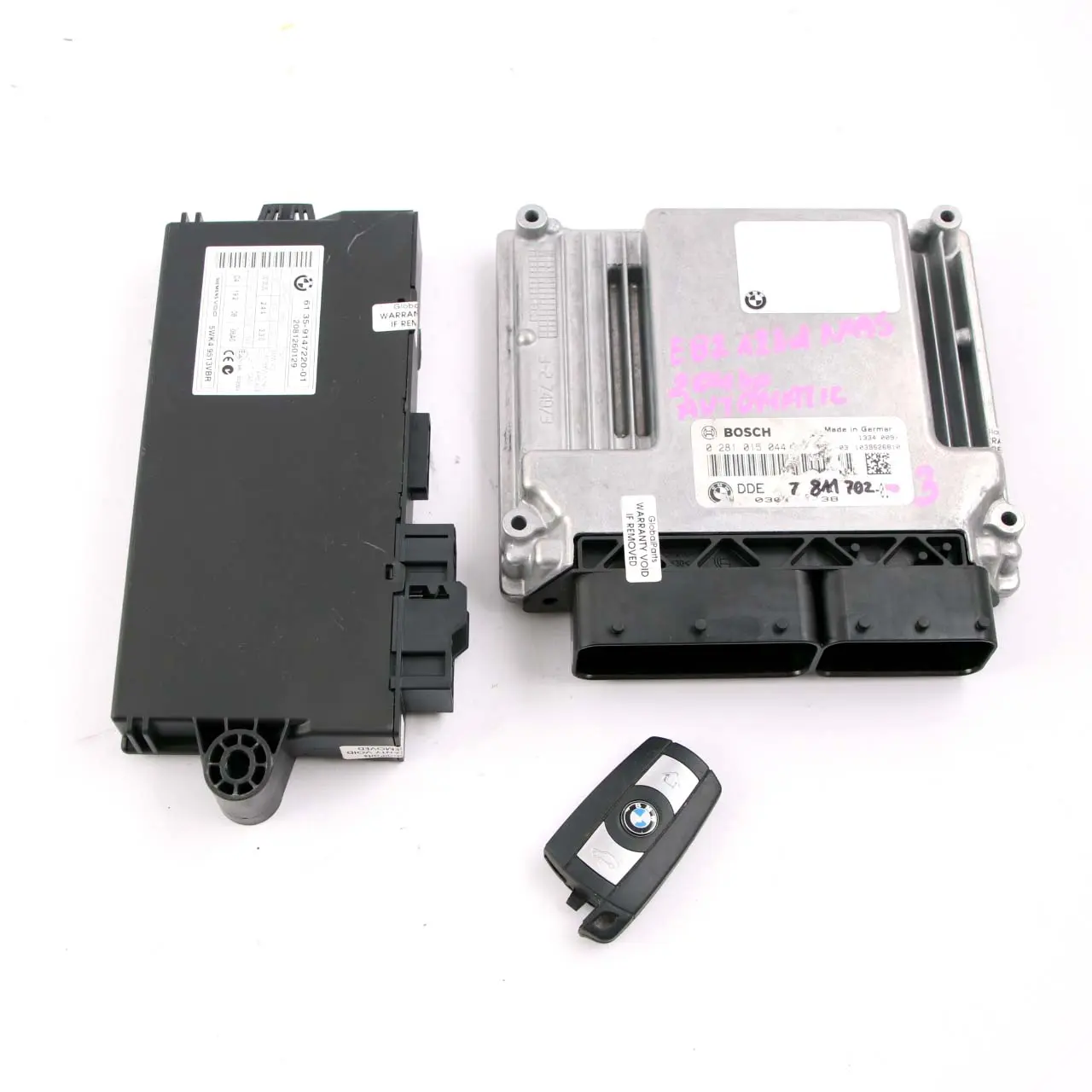BMW E81 E82 E87 LCI E88 N47S 123d ECU Kit DDE 7811702 CAS3 Llave automática