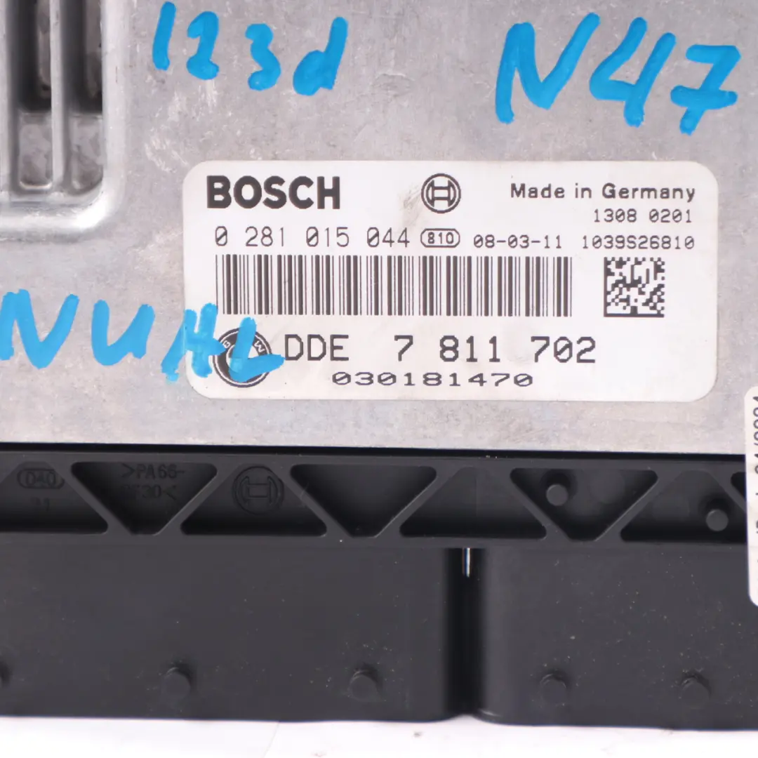 ECU Unit BMW E81 E82 E87 LCI E88 N47S 123d Engine Module DDE Manual to with Part number 7811702 ECU Unit BMW E81 E82 E87 LCI E88 N47S 123d Engine Module DDE Manual - SKU 7811702-4 - Part number 7811702