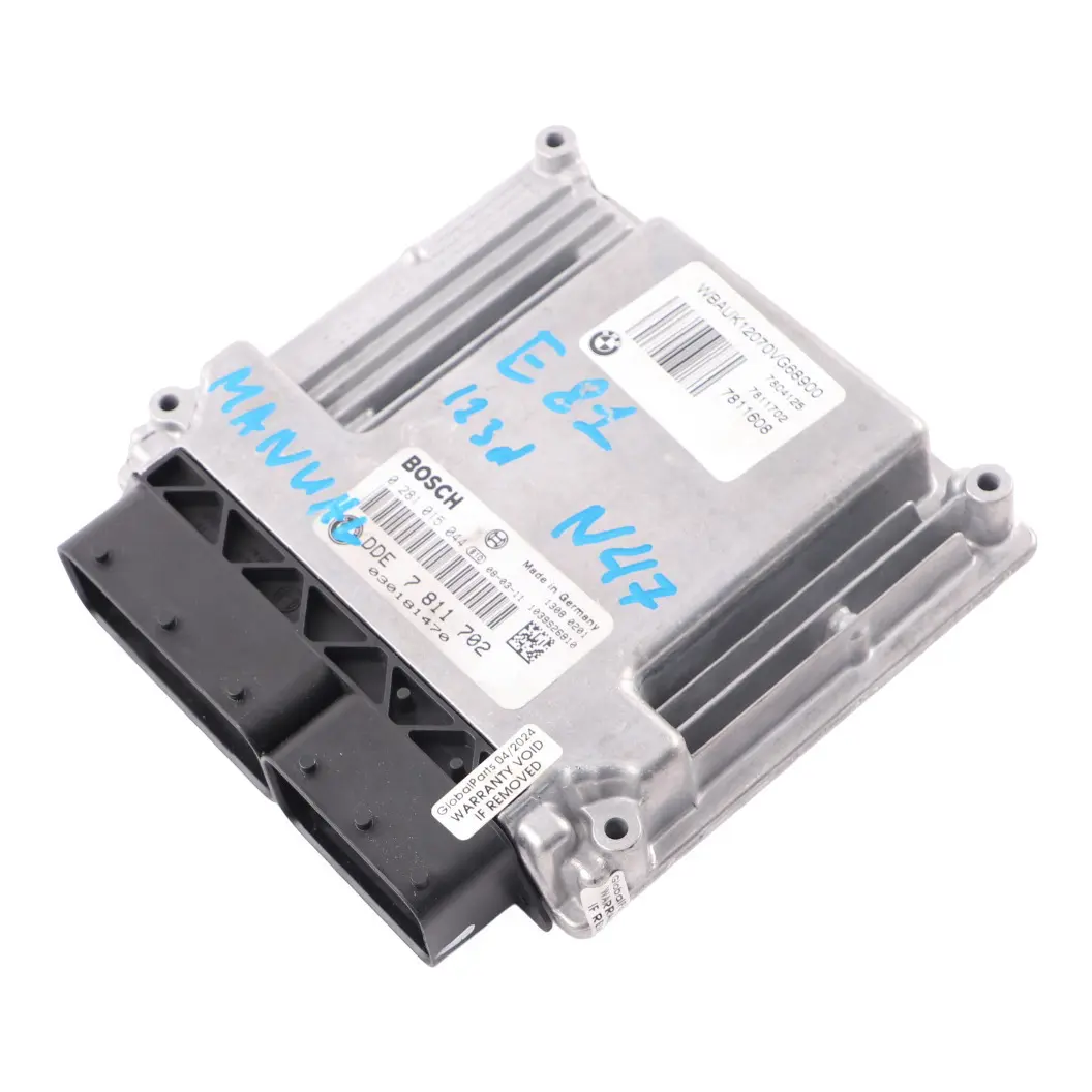  ECU Unit BMW E81 E82 E87 LCI E88 N47S 123d Engine Module DDE Manual - SKU 7811702-4 - Part number 7811702