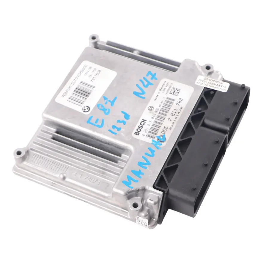 Unidad ECU BMW E81 E82 E87 LCI E88 N47S 123D Módulo Motor DDE Manual para con número de pieza 7811702 Unidad ECU BMW E81 E82 E87 LCI E88 N47S 123D Módulo Motor DDE Manual - SKU 7811702-4 - Número de pieza 7811702