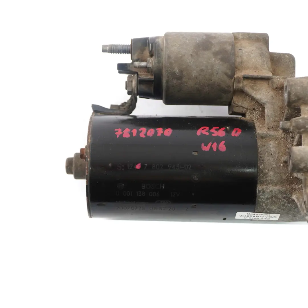 Starter Motore 7802945 per Mini Cooper Clubman R55 R56 W16 1.6 Diesel con numero di parte 7812070 Mini Cooper Clubman R55 R56 W16 1.6 Diesel Starter Motore 7802945 - SKU 7812070 - Numero di parte 7812070