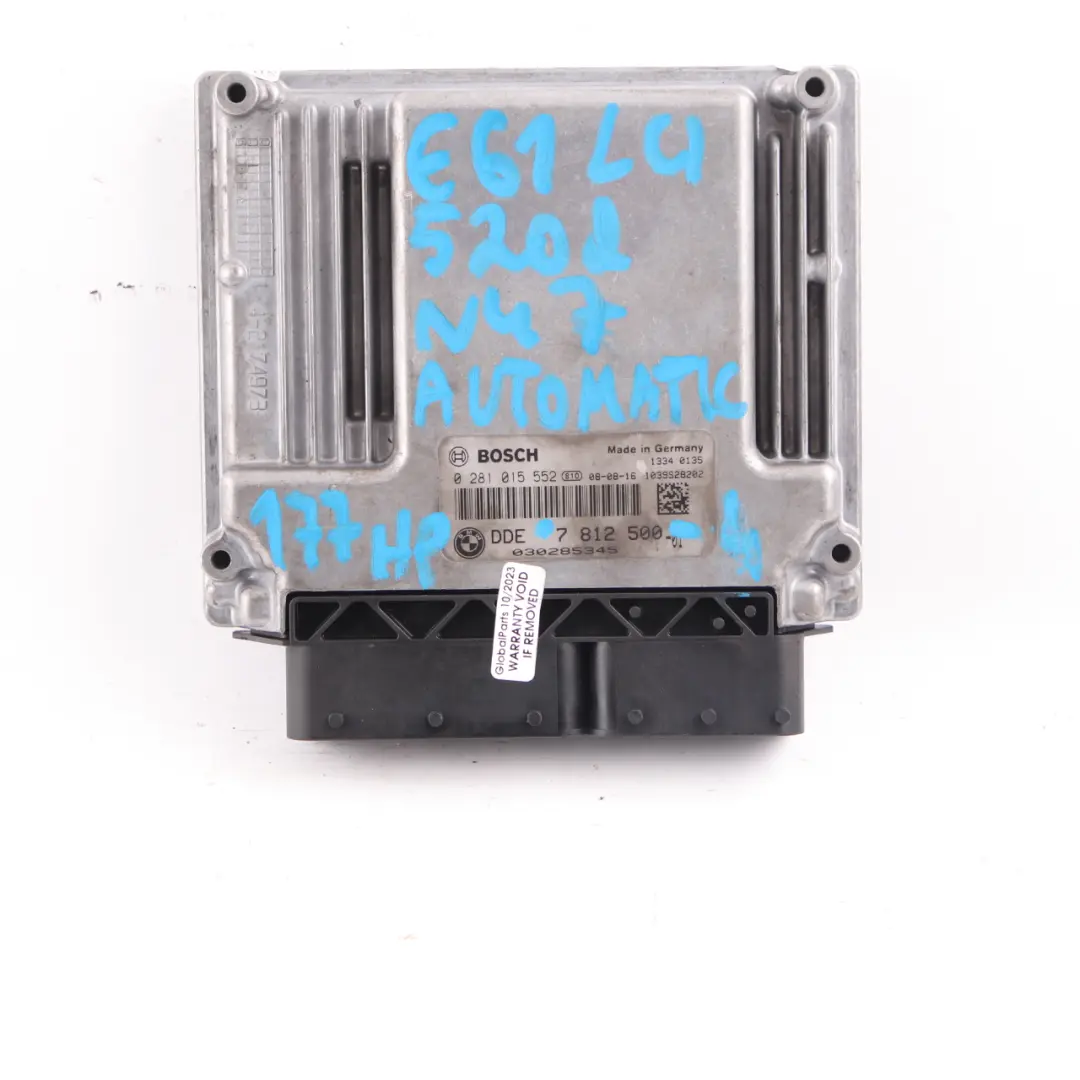 N47 177HP Engine ECU Kit DDE CAS3 Key to BMW E60 E87 E90 LCI 120d 320d 520d with Part number 7812500 BMW E60 E87 E90 LCI 120d 320d 520d N47 177HP Engine ECU Kit DDE CAS3 Key - SKU 7812500-4 - Part number 7812500