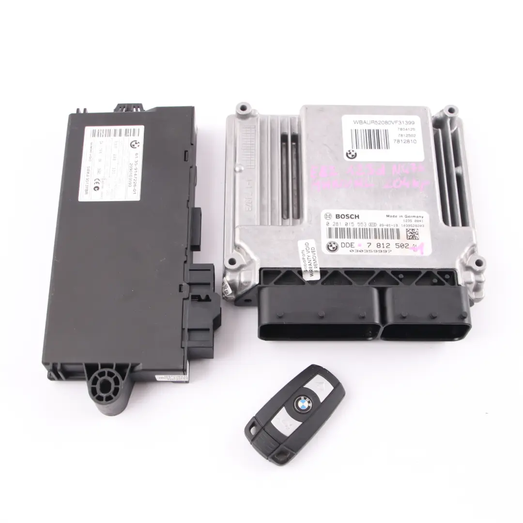 N47S 123d ECU Kit DDE 7812502 + CAS3 + Key Manual BMW E81 E82 E87 LCI E88 - SKU 7812502-1 - Part number 7811702