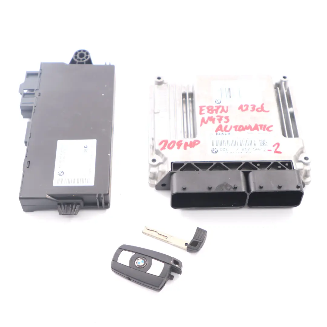 N47S 123d ECU Kit DDE 7812502 + CAS3 + Key Automatic BMW E81 E82 E87 LCI E88 - SKU 7812502-2 - Part number 7811702
