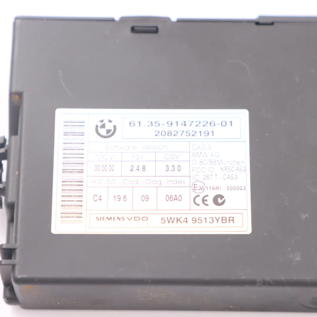 N47S 123d ECU Kit DDE 7812502 + CAS3 + Key Automatic BMW E81 E82 E87 LCI E88 - SKU 7812502-2 - Part number 7811702