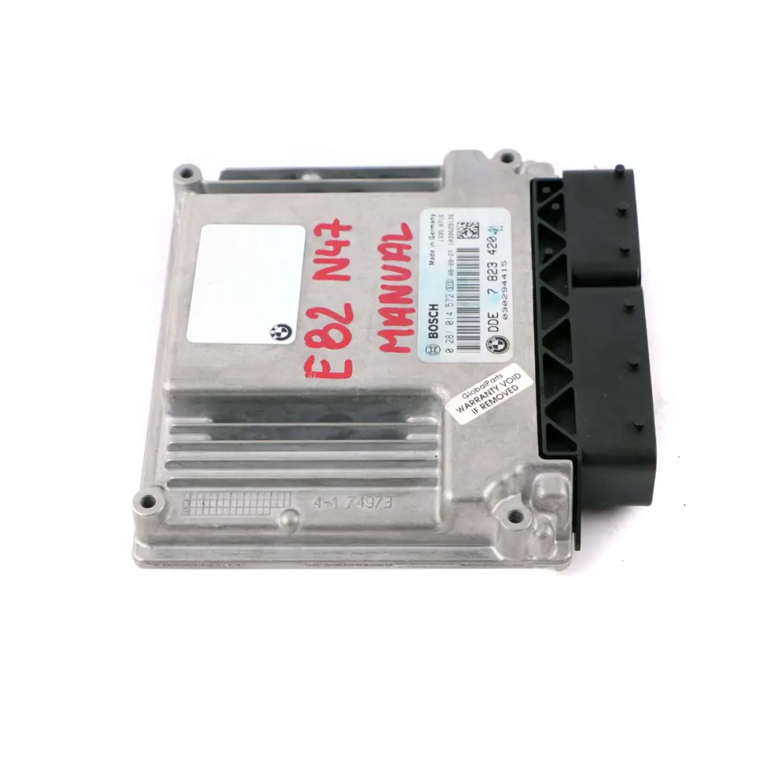 N47 120d 320d 520d ECU Unidad Control DDE para BMW E60 E87 E90 LCI con número de pieza 7823420 BMW E60 E87 E90 LCI N47 120d 320d 520d ECU Unidad Control DDE - SKU 7823420 - Número de pieza 7823420