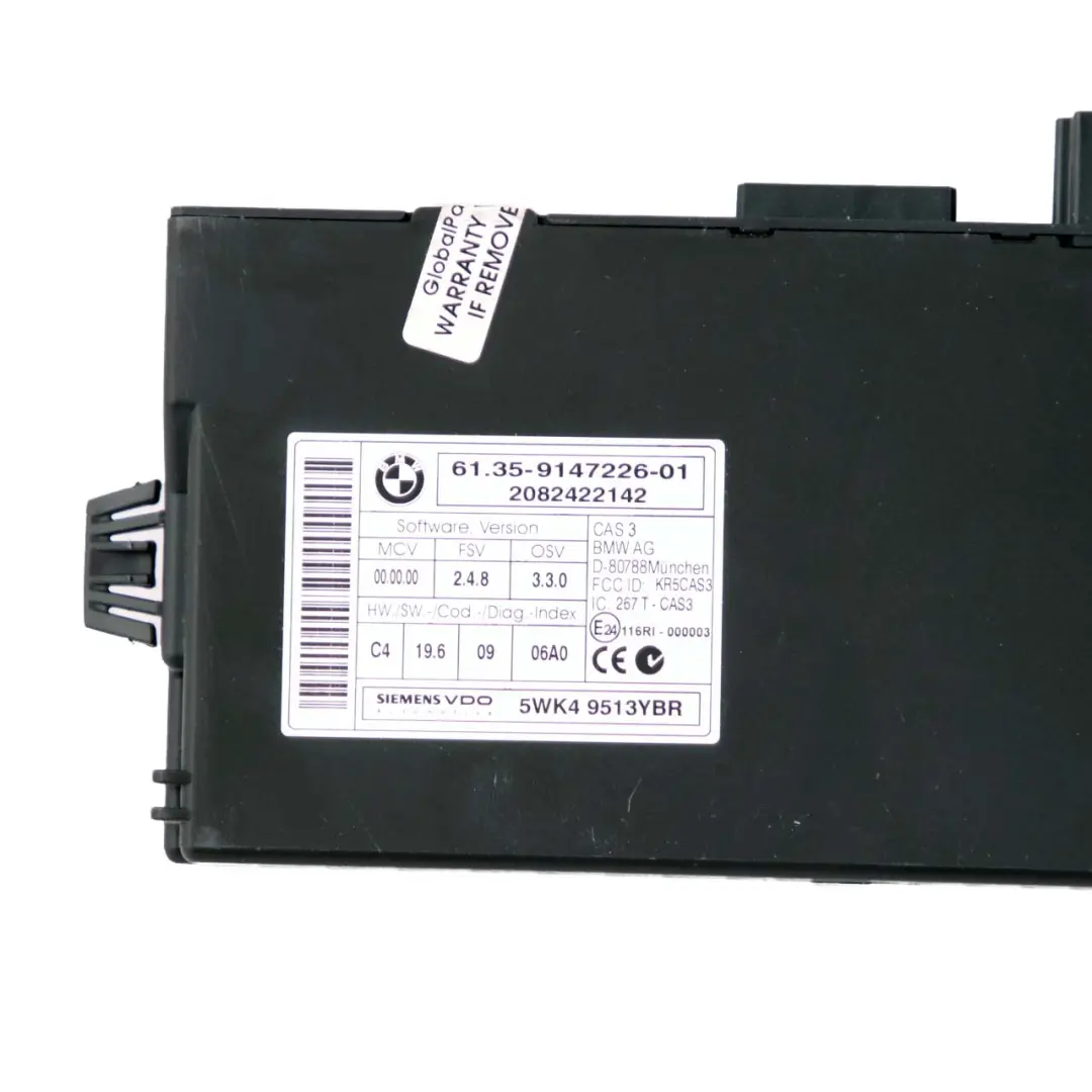 BMW E81 E87 E90 LCI 118d 318d N47 Diesel ECU Control Kit DDE CAS3 Llaves - SKU 7823422-2 - Número de pieza 7823422