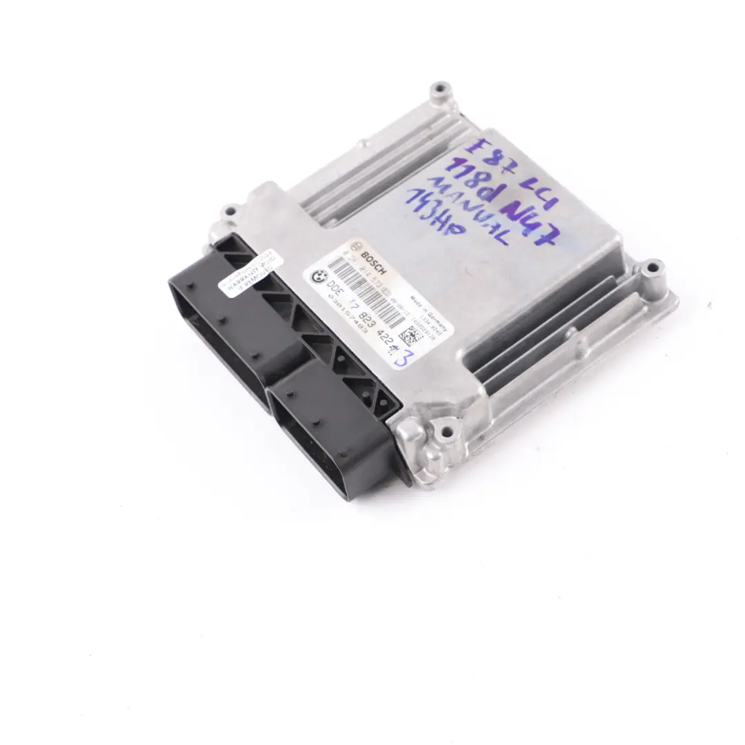 N47 Diesel ECU Unita Controllo Base Dde per BMW E87 E90 E91 LCI 118d 318d con numero di parte 7823422 BMW E87 E90 E91 LCI 118d 318d N47 Diesel ECU Unita Controllo Base Dde - SKU 7823422 - Numero di parte 7823422