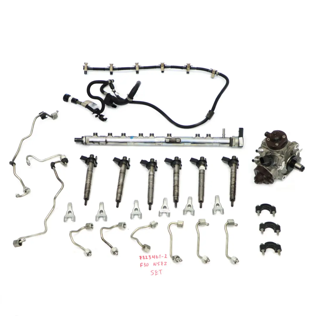 Pump BMW F30 F31 F32 335dX 435dX N57Z Injector Injection System Set to Fuel with Part number 7823461 Fuel Pump BMW F30 F31 F32 335dX 435dX N57Z Injector Injection System Set - SKU 7823461-2 - Part number 7823461