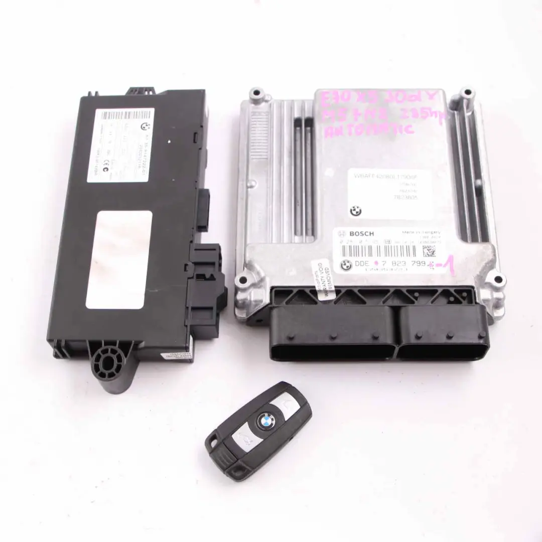 M57N2 235HP Engine Control Unit ECU KIT DDE CAS3 + Key to BMW X5 E70 3.0d with Part number 7823799 BMW X5 E70 3.0d M57N2 235HP Engine Control Unit ECU KIT DDE CAS3 + Key - SKU 7823799-1 - Part number 7823799