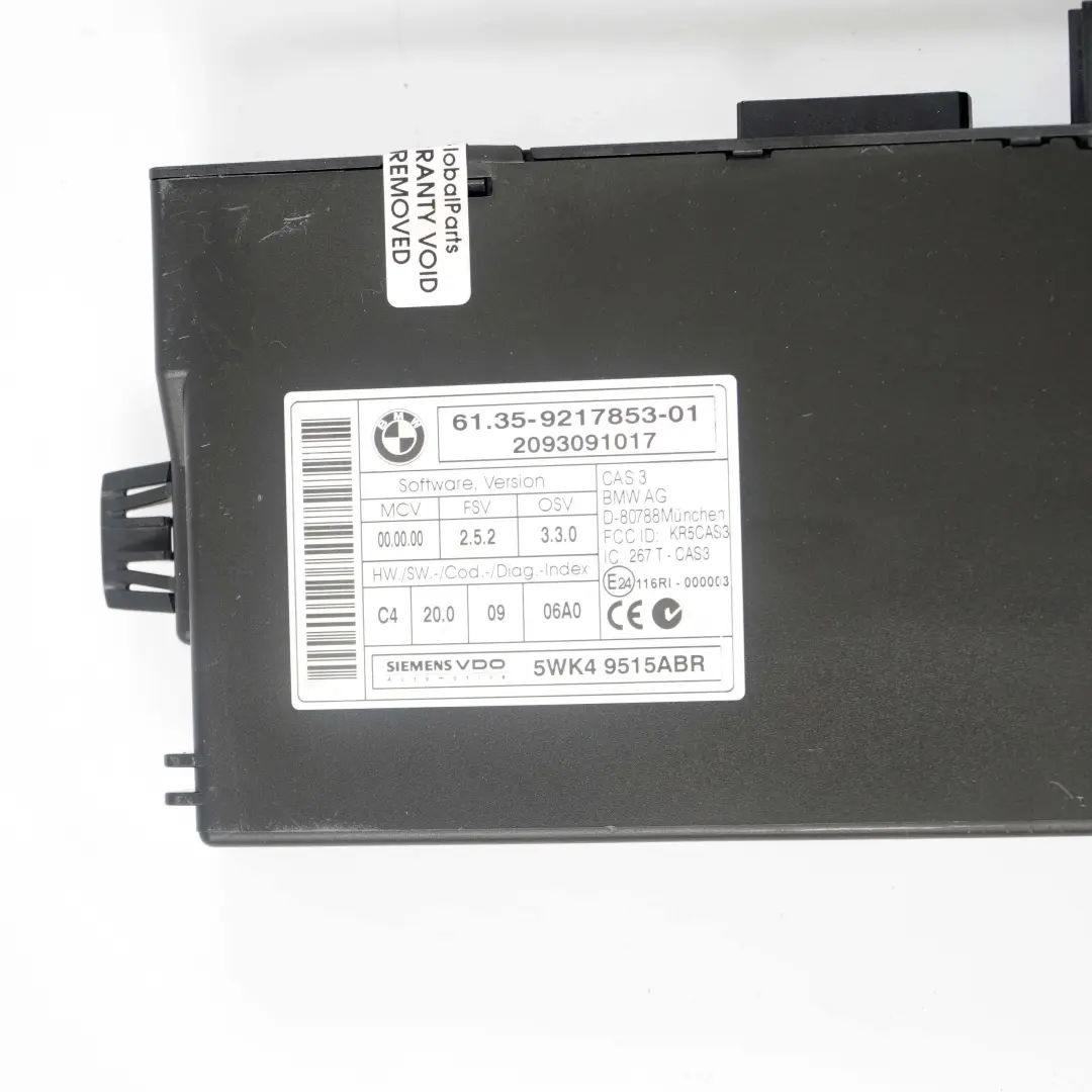 Mini Cooper D R55 R56 Diesel W16 109HP ECU Kit DDE CAS3 Key Automatic - SKU 7823934-3 - Part number 7823934