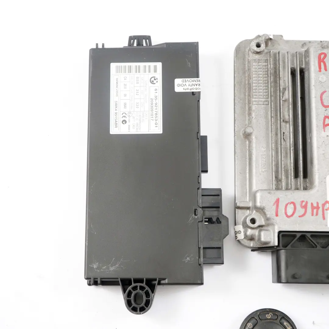 Mini Cooper D R55 R56 Diesel W16 109HP ECU Kit DDE CAS3 Key Automatic - SKU 7823934-3 - Part number 7823934