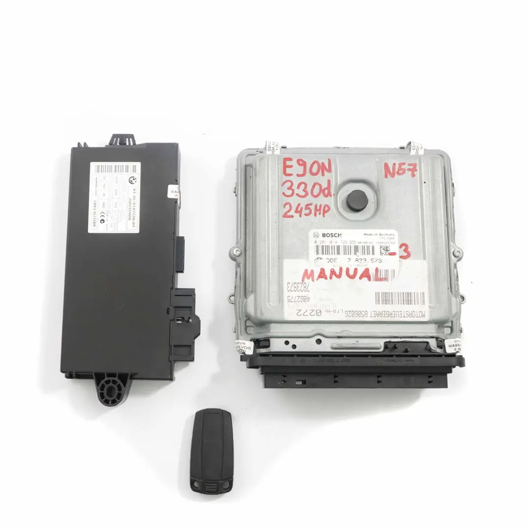 BMW E90 E91 LCI E92 330d Diesel N57 245HP ECU Engine Kit DDE CAS3 + Key - SKU 7823973-3 - Part number 7823973