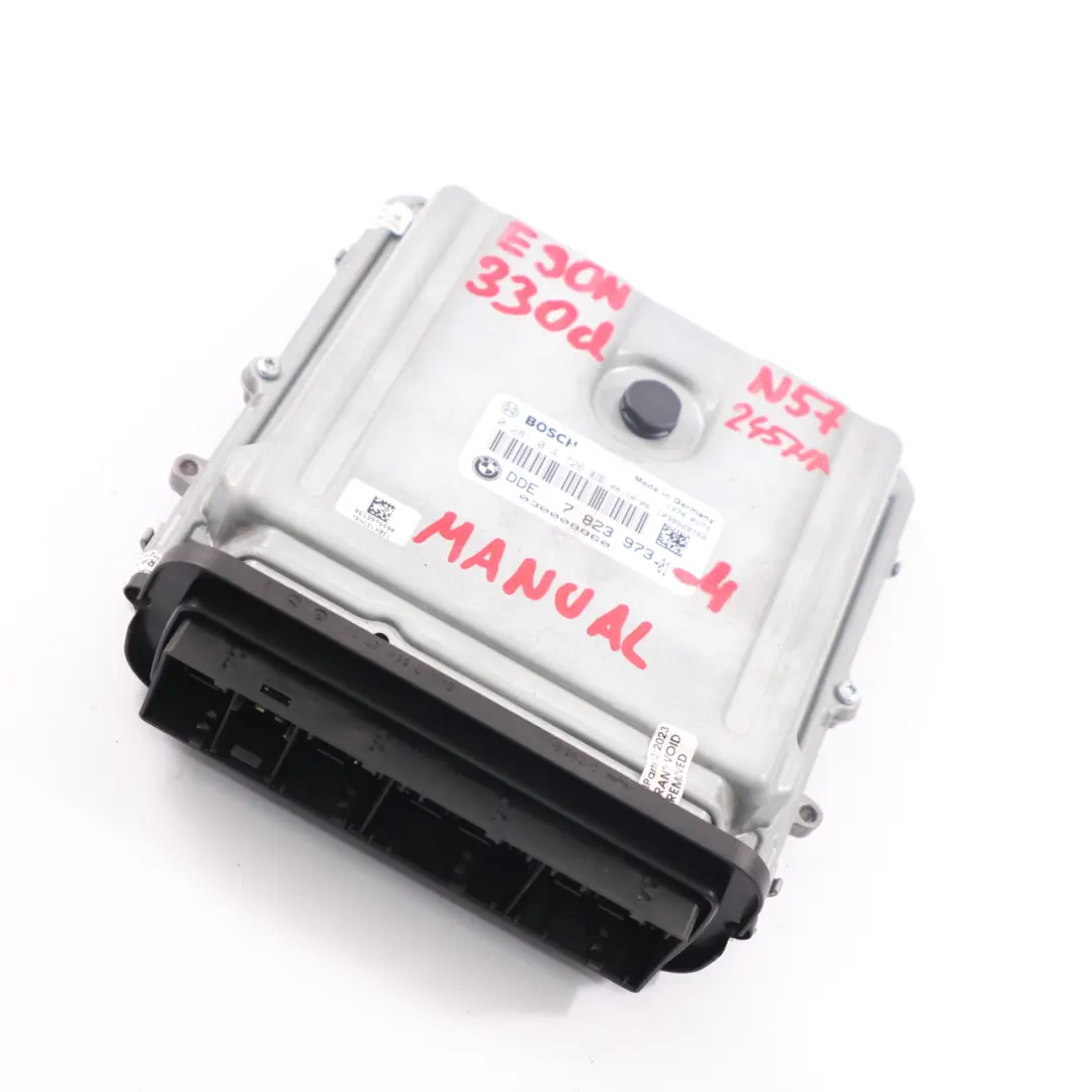 N57 245HP ECU Unité moteur DDE Manuel pour BMW E90 E91 LCI E92 330d Diesel à propos du numéro de pièce 7823973 BMW E90 E91 LCI E92 330d Diesel N57 245HP ECU Unité moteur DDE Manuel - SKU 7823973-4 - Numéro de pièce 7823973