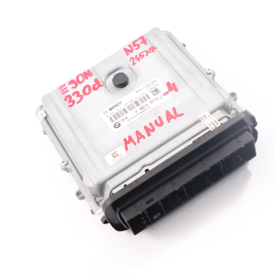 BMW E90 E91 LCI E92 330d Diesel N57 245HP ECU Unité moteur DDE Manuel - SKU 7823973-4 - Numéro de pièce 7823973