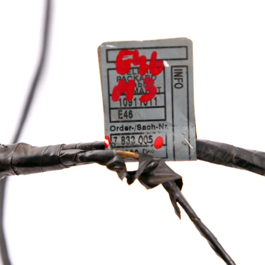 PDC Cable Wiring Harness Loom Front Bumper Apron Beam to BMW E46 M3 with Part number 7833005 BMW E46 M3 PDC Cable Wiring Harness Loom Front Bumper Apron Beam - SKU 7833005 - Part number 7833005