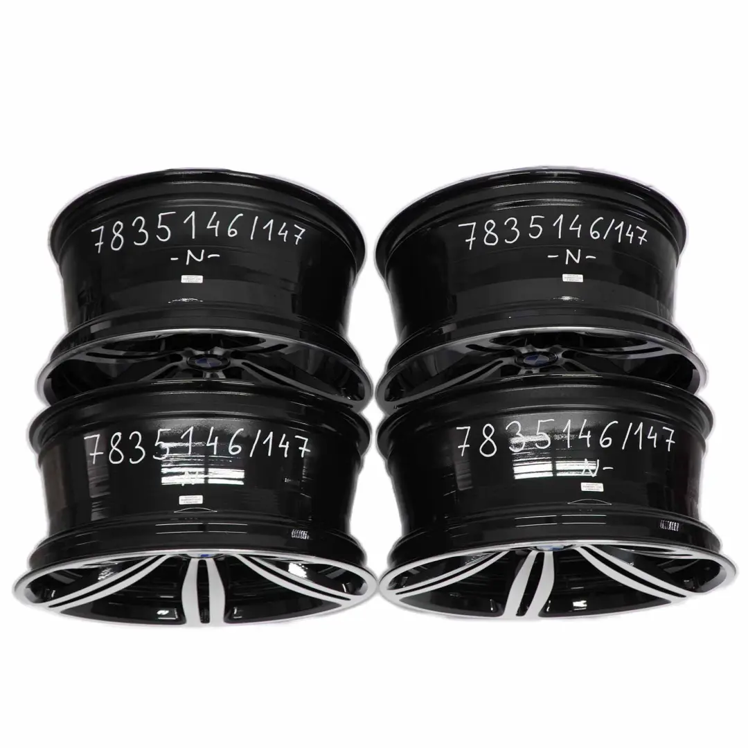 Komplettsatz 4x Schmiedefelge 19" M Doppelspeiche 167 für BMW E60 M5 E63 M6 mit Teilenummer 7835146/7835147 BMW E60 M5 E63 M6 Komplettsatz 4x Schmiedefelge 19" M Doppelspeiche 167 - SKU 7835146/7835147 - Teilenummer 7835146/7835147