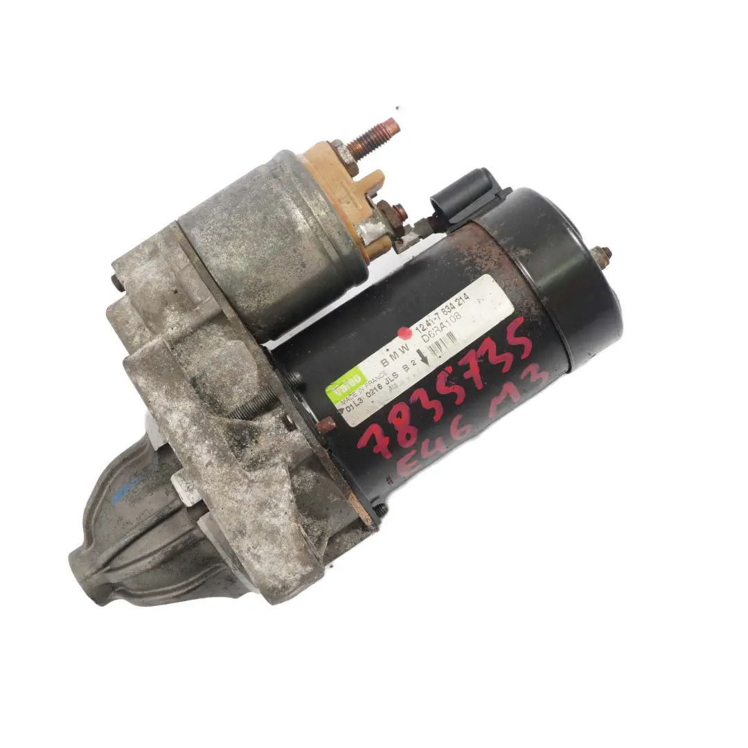 BMW E46 M3 Z4 E85 M3.2 Engine Starter Motor Valeo 7834214 - SKU 7835735 - Part number 7835735