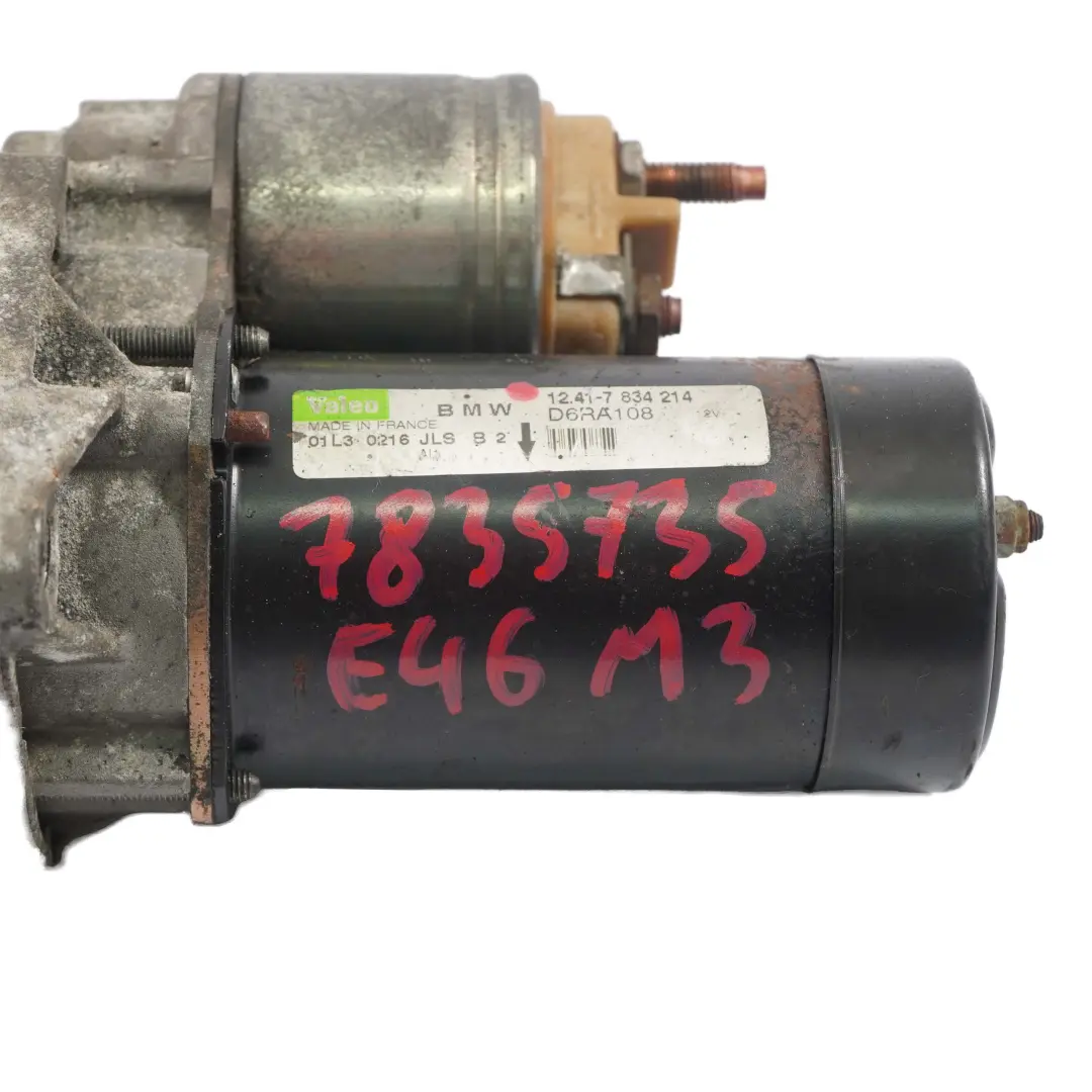 BMW E46 M3 Z4 E85 M3.2 Engine Starter Motor Valeo 7834214 - SKU 7835735 - Part number 7835735