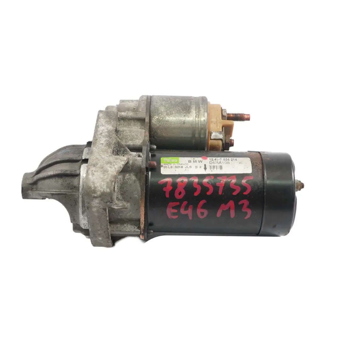 BMW E46 M3 Z4 E85 M3.2 Engine Starter Motor Valeo 7834214 - SKU 7835735 - Part number 7835735