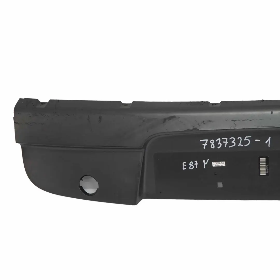 BMW E81 E87 LCI M Sport Pare-chocs arrière Bas Panneau de garniture Diffuseur - SKU 7837325-1 - Numéro de pièce 7837325