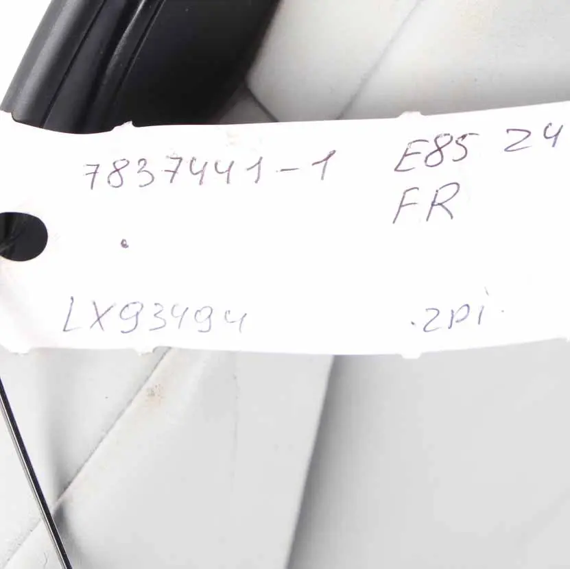  Front Seat BMW Z4 E85 Cabrio Sport Heated Right O/S Leather Oregon Perl-Grey - SKU 7837441-1 - Part number 7837441