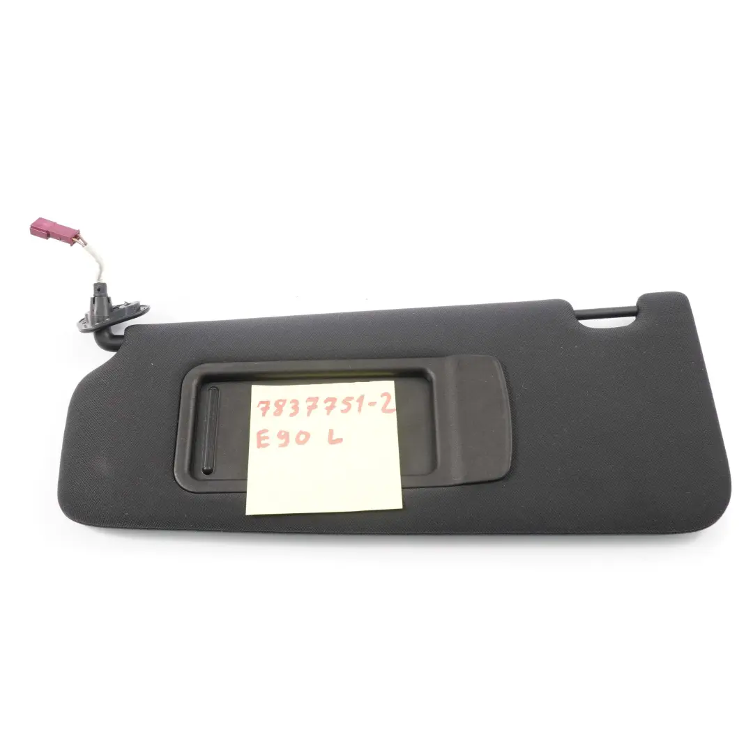 Aletta parasole BMW E90 E91 2 Specchio sinistro illuminato Panno antracite per con numero di parte 7837751 Aletta parasole BMW E90 E91 2 Specchio sinistro illuminato Panno antracite - SKU 7837751-2 - Numero di parte 7837751