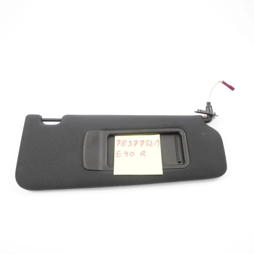 Sun Visor BMW E90 E91 1 Right Mirror Illuminated O/S Cloth Anthracite to with Part number 7837752 Sun Visor BMW E90 E91 1 Right Mirror Illuminated O/S Cloth Anthracite - SKU 7837752-1 - Part number 7837752