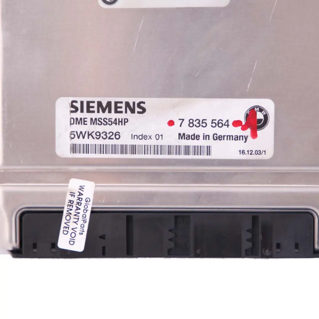 S54 343HP ECU Engine Control Unit Kit DDE CAS3 + Key Manual to BMW E46 M3 with Part number 7835564 BMW E46 M3 S54 343HP ECU Engine Control Unit Kit DDE CAS3 + Key Manual - SKU 7835564-1 - Part number 7835564