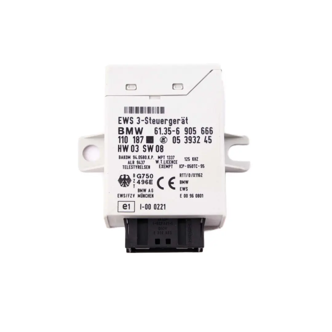 BMW E46 M3 S54 343HP ECU Engine Control Unit Kit DDE CAS3 + Key Manual - SKU 7835564-1 - Part number 7835564