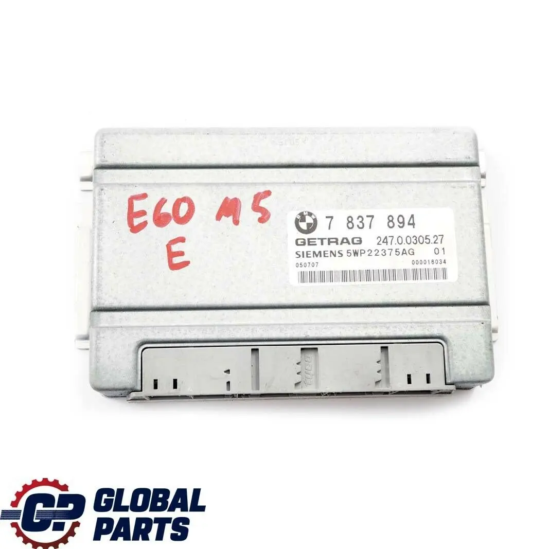 BMW 5 6 Series E60 M5 E63 E64 M6 Manual Gearbox Basic Control Unit SMG 7837894