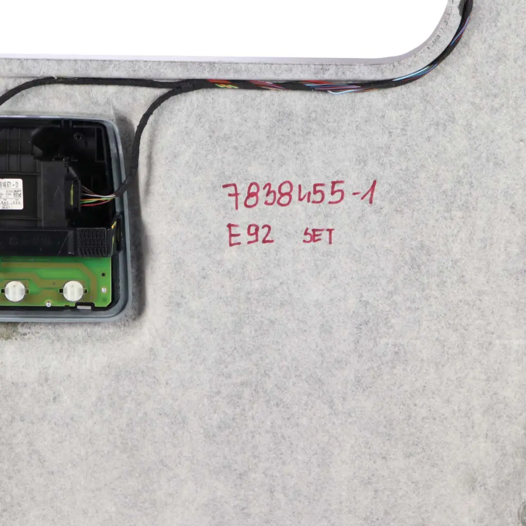 Headlining Roof Lining Slide Sunroof Black 7960074 + Pillars Set to BMW E92 Coupe with Part number 7838455 BMW E92 Coupe Headlining Roof Lining Slide Sunroof Black 7960074 + Pillars Set - SKU 7838455-1 - Part number 7838455