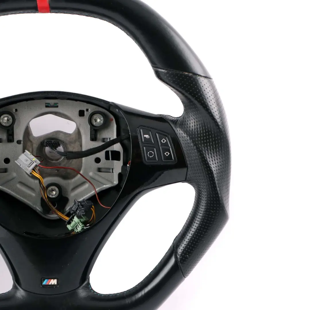 Leather M-Sport Look Flat Steering Wheel to BMW E81 E82 E87 E90 E91 E92 E93 Black with Part number 7839114 BMW E81 E82 E87 E90 E91 E92 E93 Black Leather M-Sport Look Flat Steering Wheel - SKU 7839114-10 - Part number 7839114