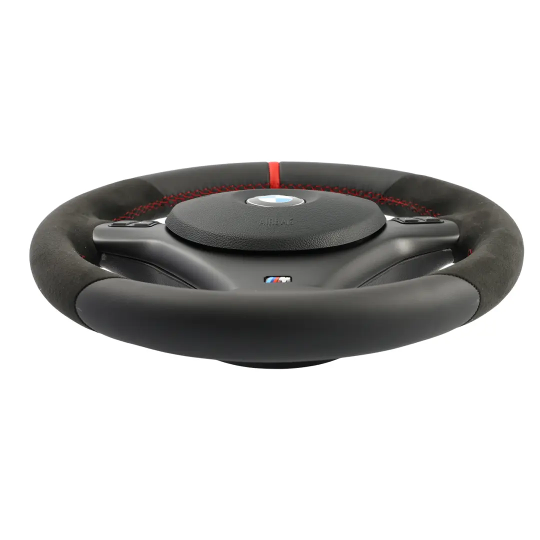 Kierownica NOWA Czarna Skóra Alcantara M Sport Pakiet do BMW E81 E87 E90 E92 o numerze 7839114 BMW E81 E87 E90 E92 Kierownica NOWA Czarna Skóra Alcantara M Sport Pakiet - SKU 7839114-11-SET - Numer Części 7839114