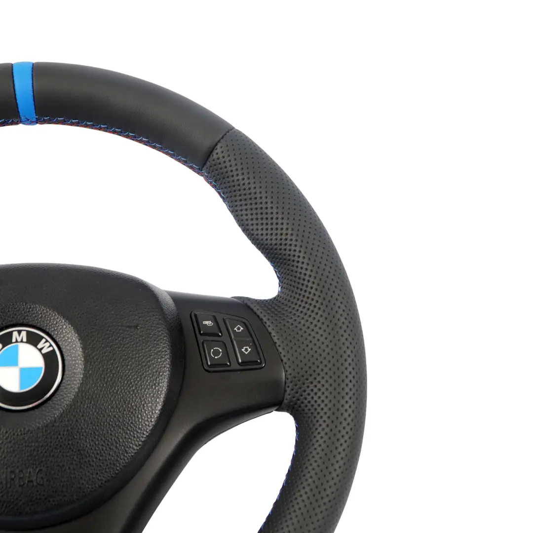 Neuf en Cuir Noir M Volant Sport Volant epais BMW E81 E82 E87 E90 E91 E92 - SKU 7839114-2-SET - Numéro de pièce 7839114