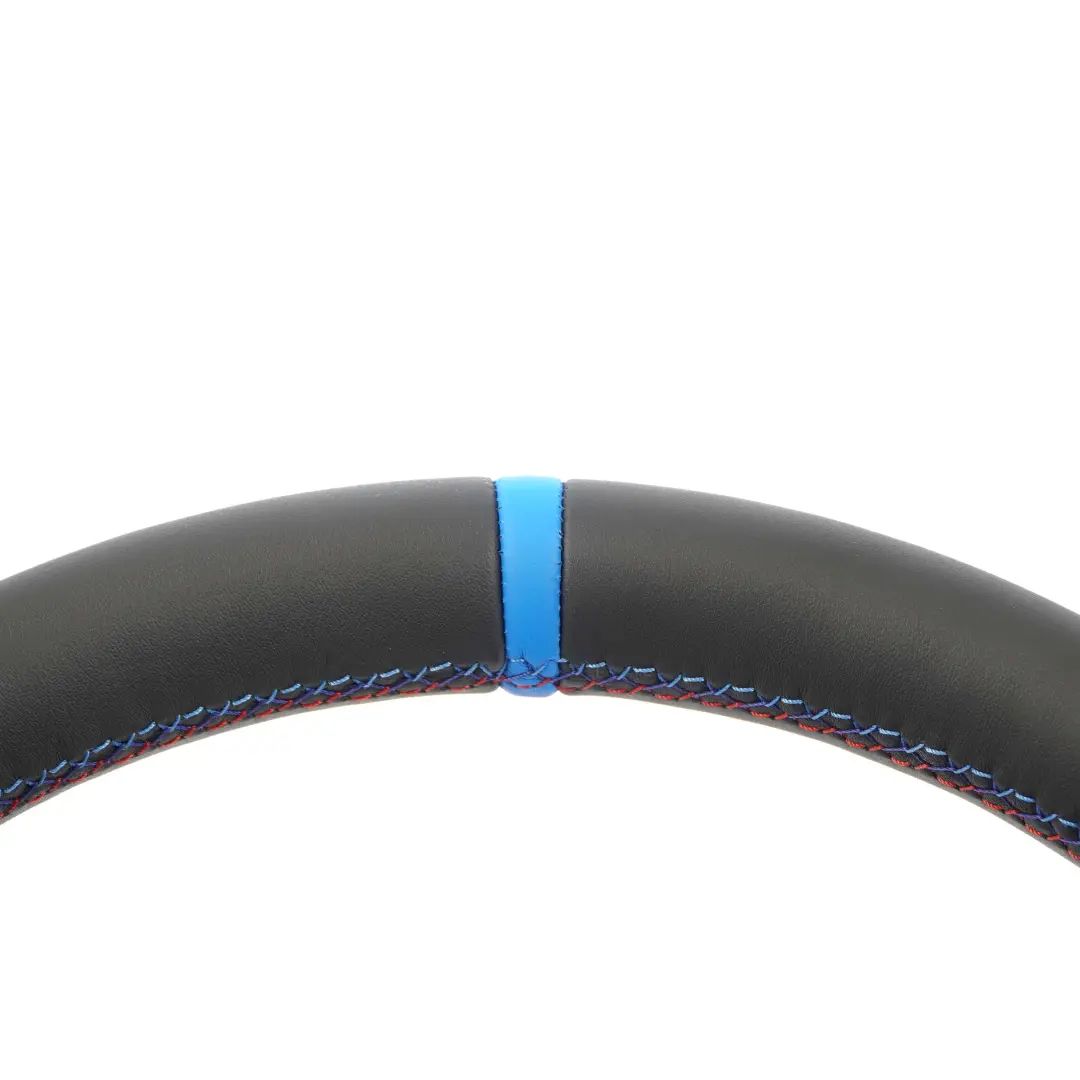 BMW E81 E82 E87 E90 E91 E92 E93 NEW Black Leather M-Sport Thick Steering Wheel - SKU 7839114-2-SET - Part number 7839114