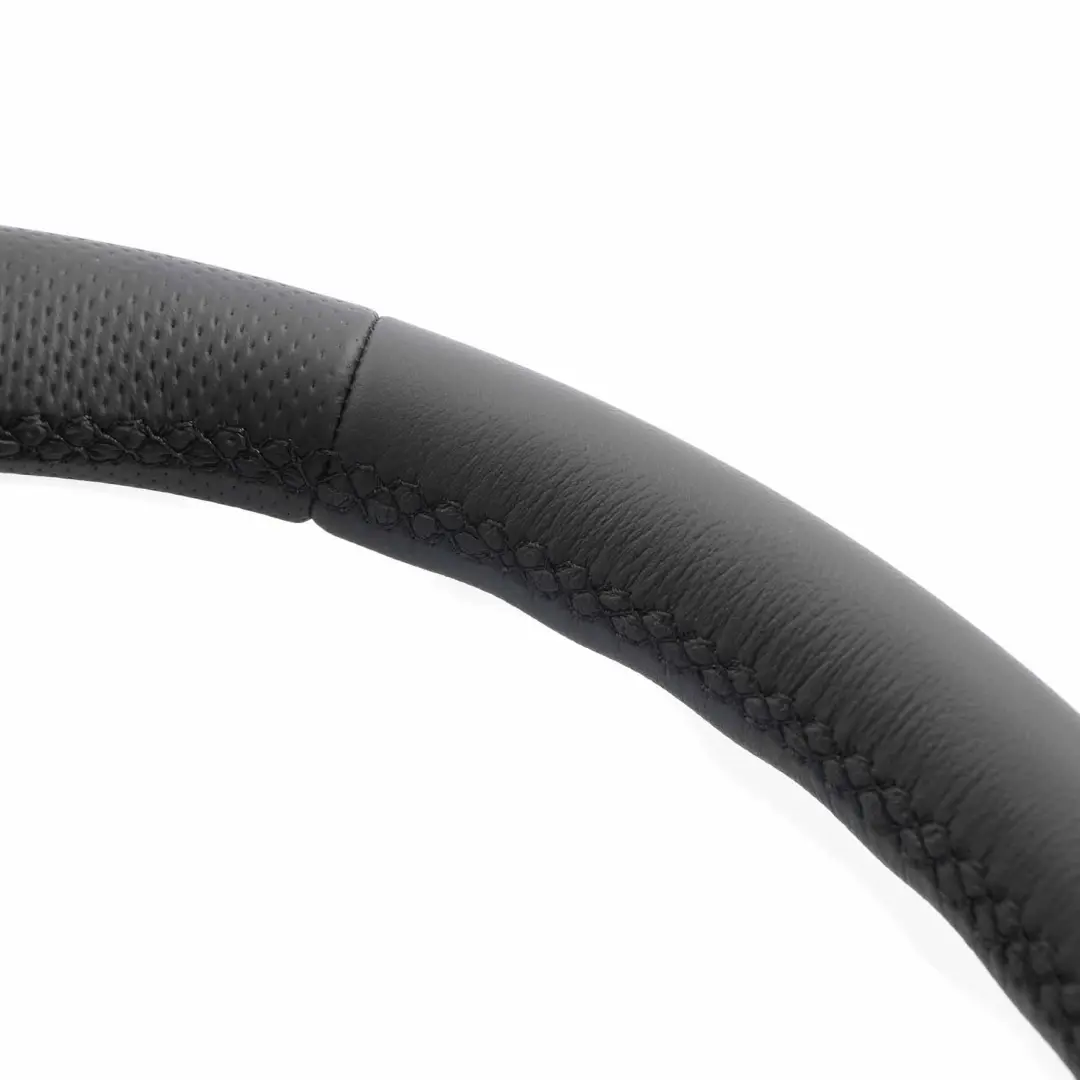 BMW E81 E82 E87 E90 E91 E92 NEW Black Leather M Sport Look Steering Wheel Trim - SKU 7839114-3-SET - Part number 6795570