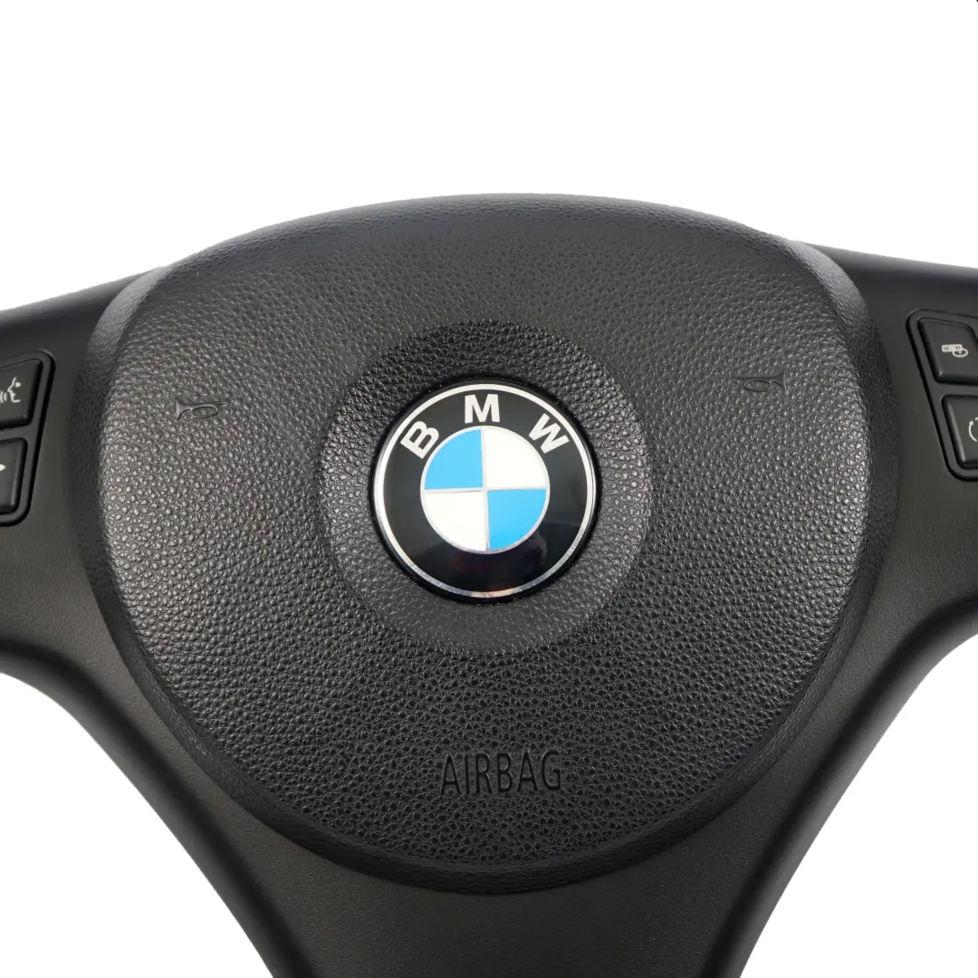 NUOVA Pelle Nera M-Sport Volante Denso per BMW E81 E82 E87 E90 E91 E92 E93 con numero di parte 7839114 BMW E81 E82 E87 E90 E91 E92 E93 NUOVA Pelle Nera M-Sport Volante Denso - SKU 7839114-5-SET - Numero di parte 7839114
